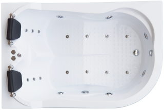 Гидромассажная ванна Royal Bath Norway De Luxe 180x120см левая белый RB331100DL-L
